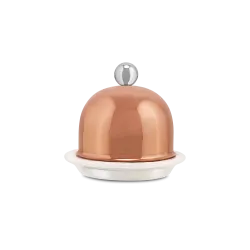 Beurrier porcelaine en cuivre inox SERVICE EN SALLE