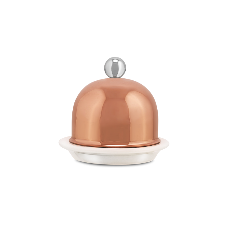Beurrier porcelaine en cuivre inox SERVICE EN SALLE