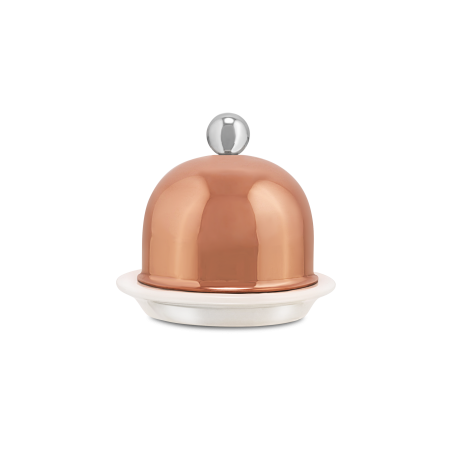 Beurrier porcelaine en cuivre inox SERVICE EN SALLE