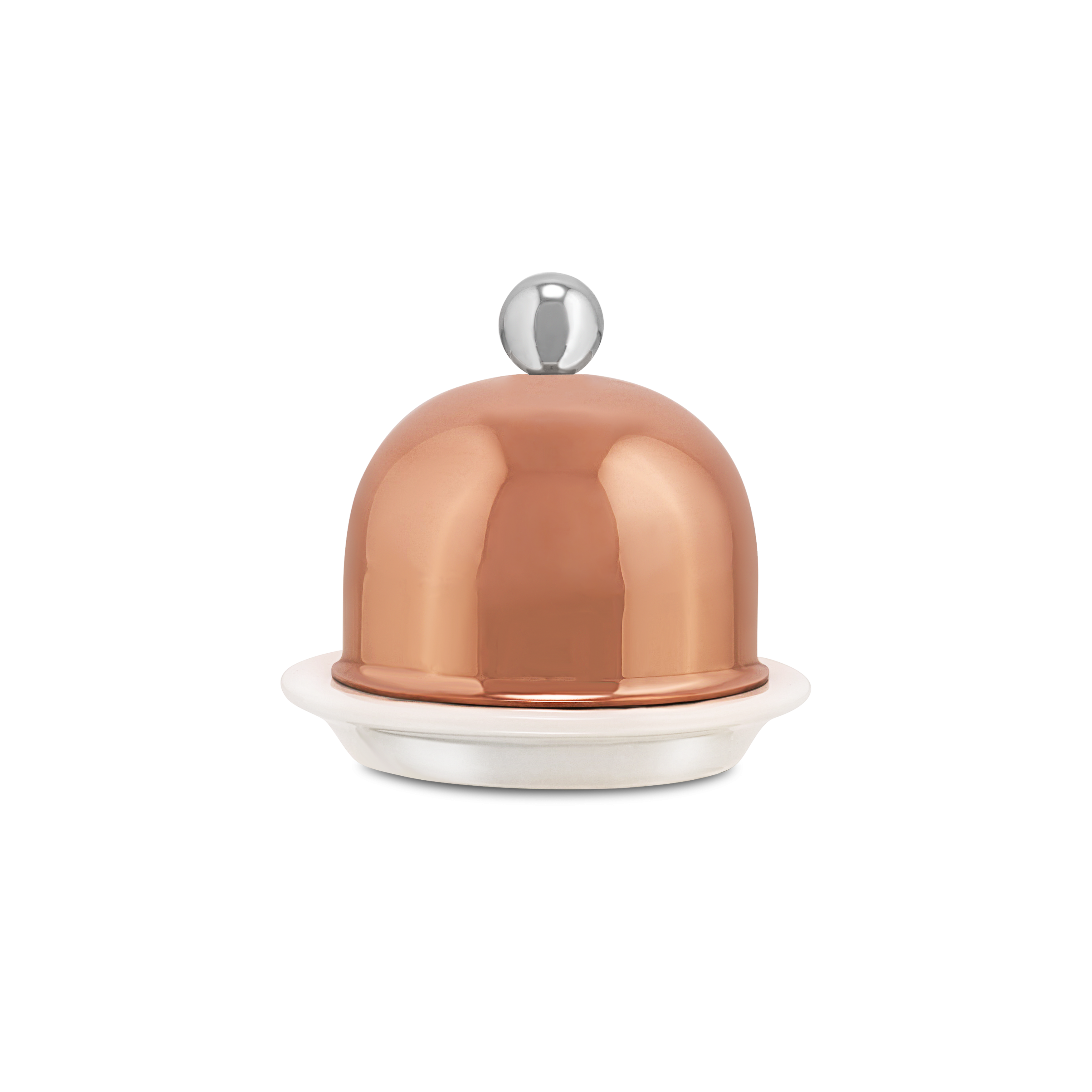 Beurrier porcelaine en cuivre inox SERVICE EN SALLE
