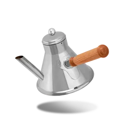 Verseuse à café en inox et bois SERVICE EN SALLE