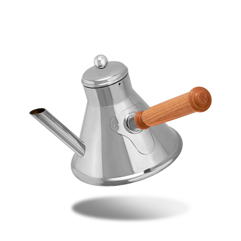Verseuse à café en inox et bois SERVICE EN SALLE
