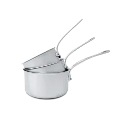 Batterie de 3 casseroles en inox M'URBAN 3