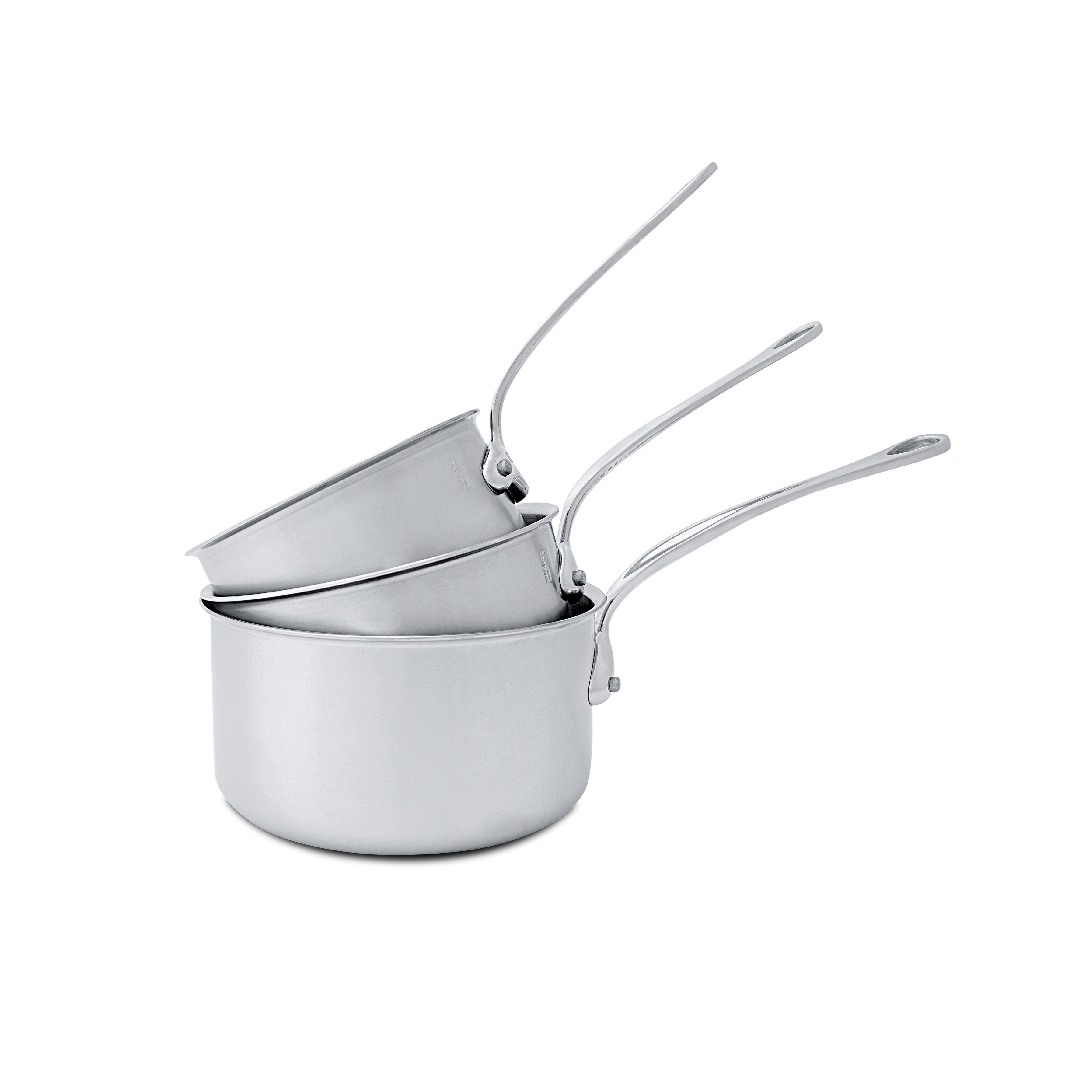 Batterie de 3 casseroles en inox M'URBAN 3