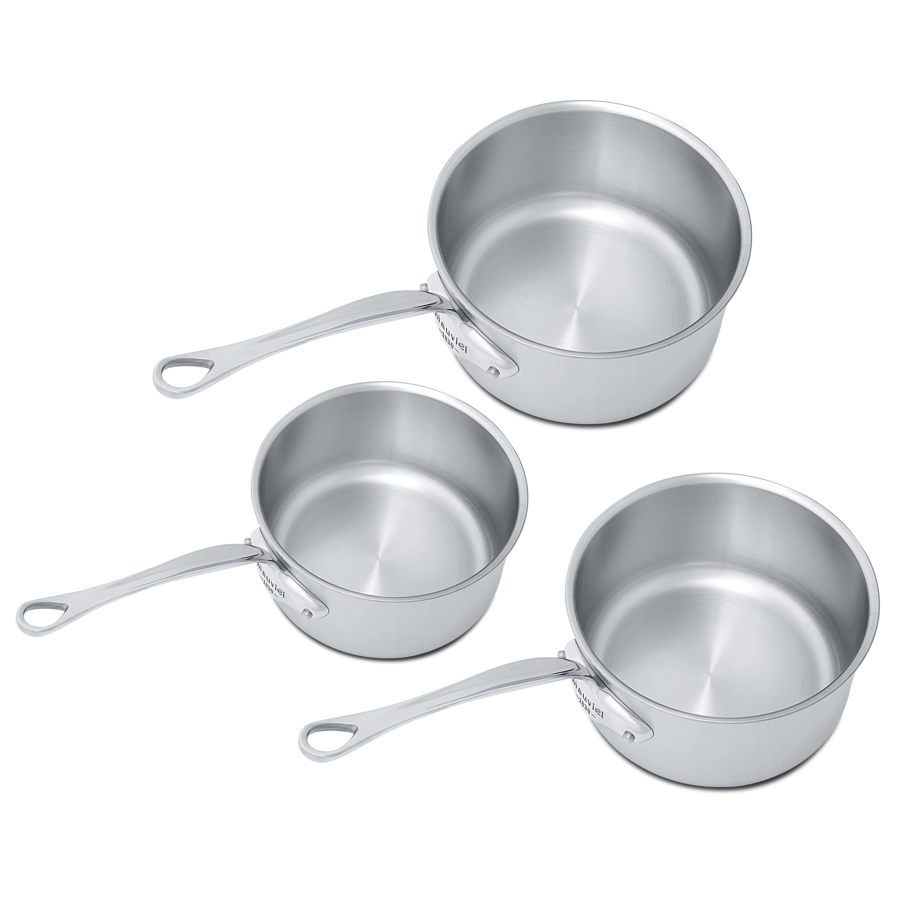 Batterie de 3 casseroles en inox M'URBAN 3