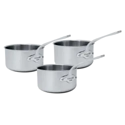 Batterie de 3 casseroles en inox M'URBAN 3