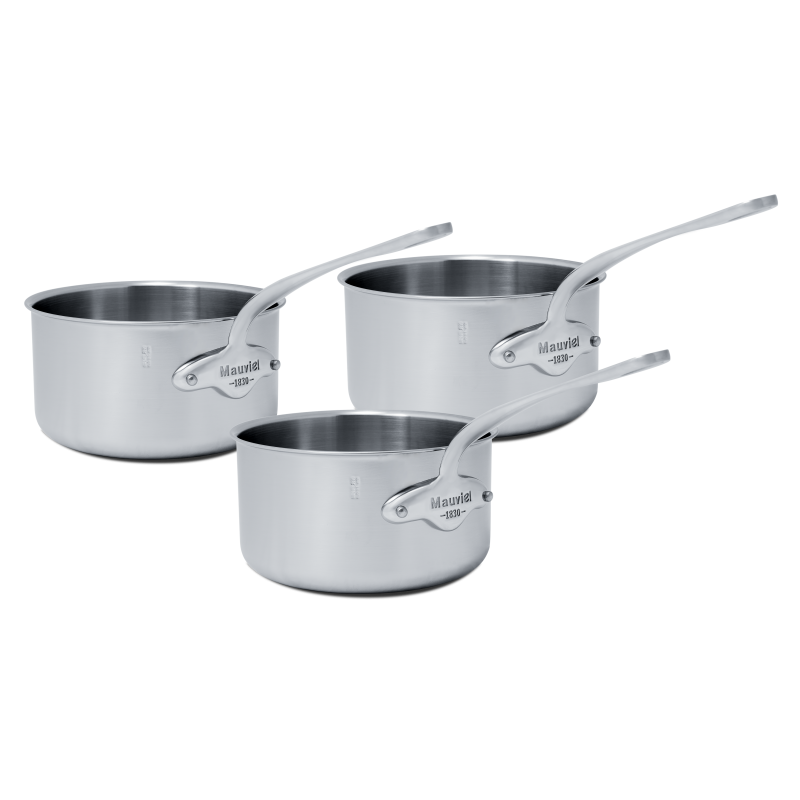 Batterie de 3 casseroles en inox M'URBAN 3