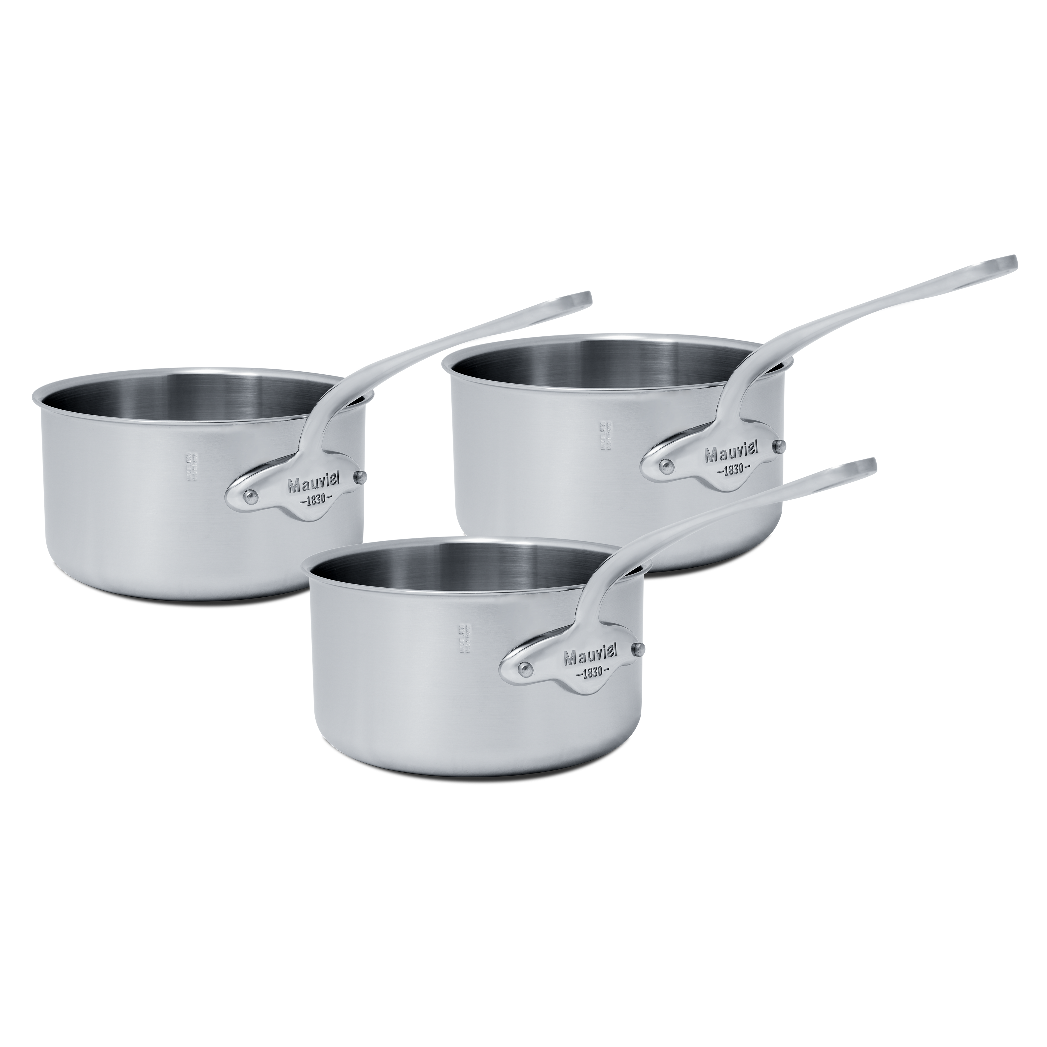 Batterie de 3 casseroles en inox M'URBAN 3