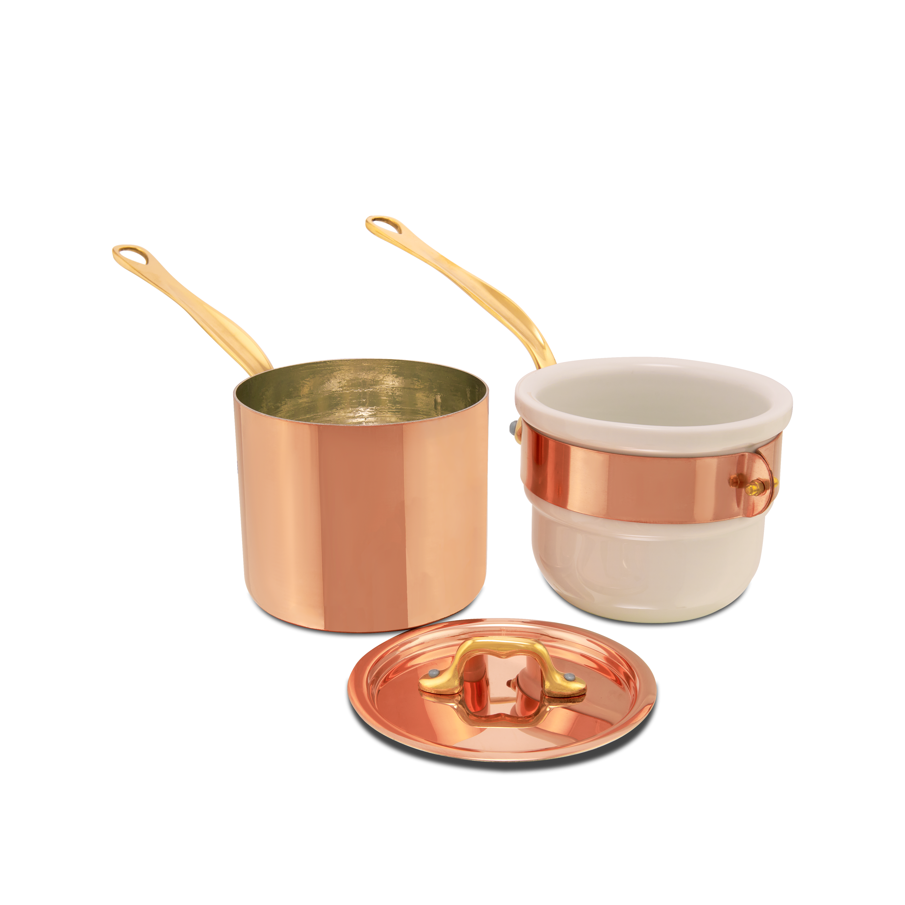 Bain-marie en cuivre étamé avec couvercle M'HÉRITAGE 150B ACCESSOIRE