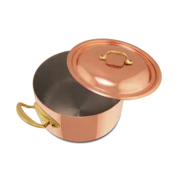 Cocotte en cuivre inox avec couvercle M'HÉRITAGE 150B