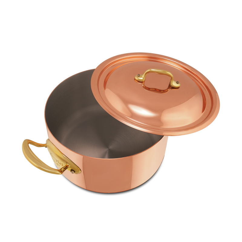 Cocotte en cuivre inox avec couvercle M'HÉRITAGE 150B