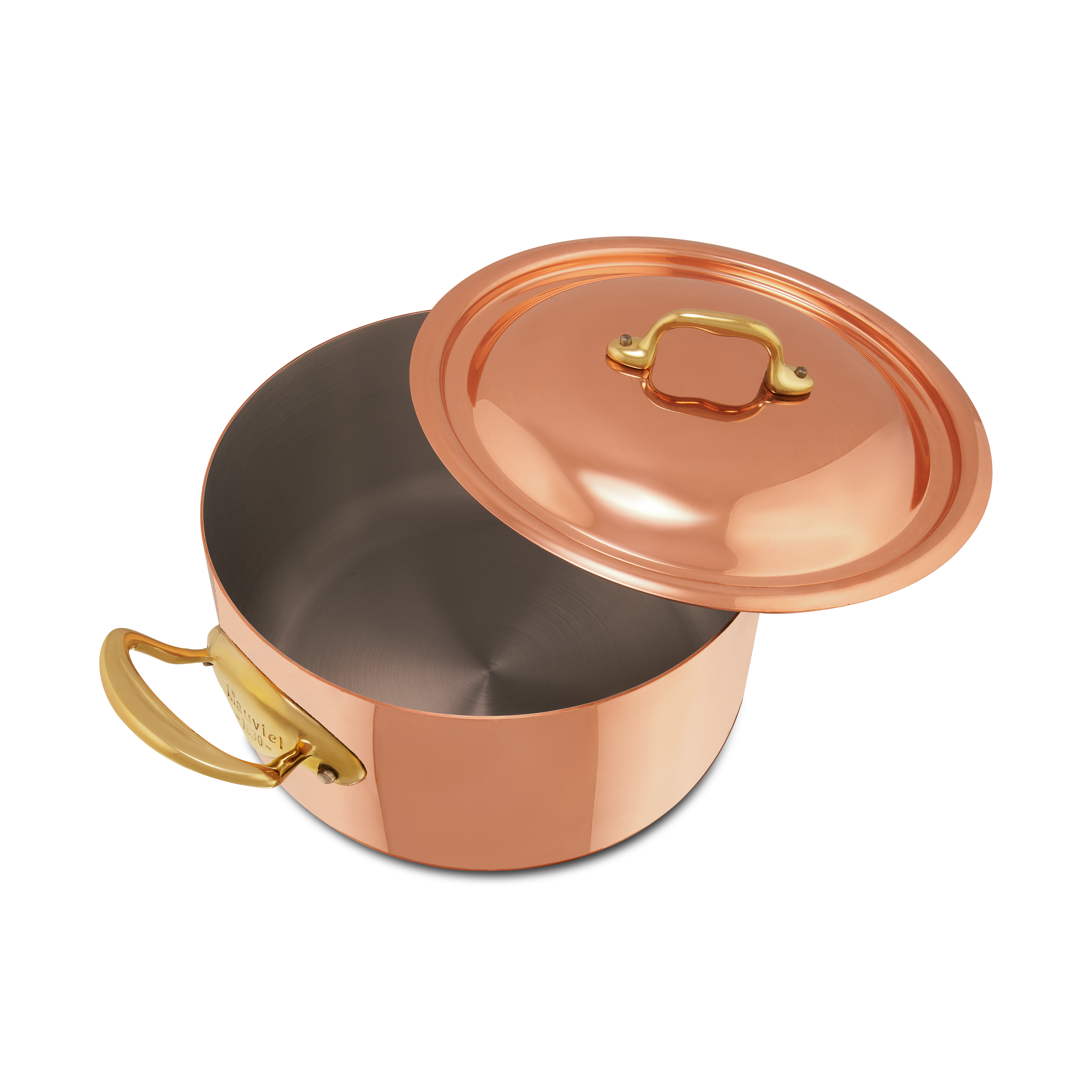 Cocotte en cuivre inox avec couvercle M'HÉRITAGE 150B