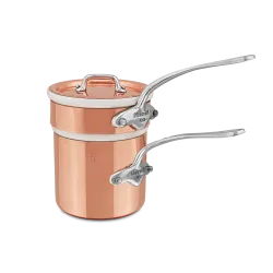 Bain-marie en cuivre étamé avec couvercle M'HÉRITAGE 150S ACCESSOIRE