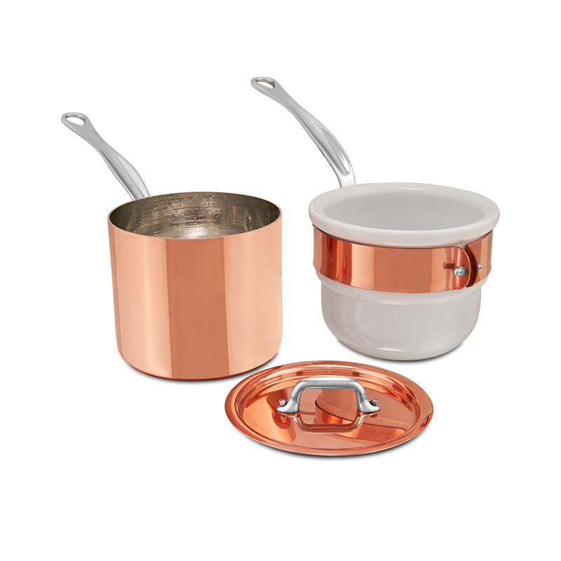 Bain-marie en cuivre étamé avec couvercle M'HÉRITAGE 150S ACCESSOIRE
