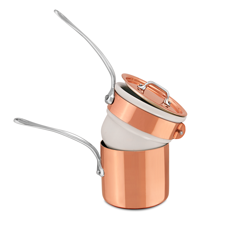 Bain-marie en cuivre étamé avec couvercle M'HÉRITAGE 150S ACCESSOIRE