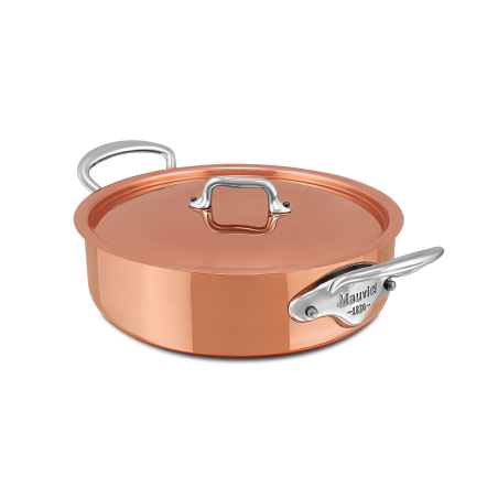 Rondeau en cuivre inox avec couvercle M'HÉRITAGE 150S