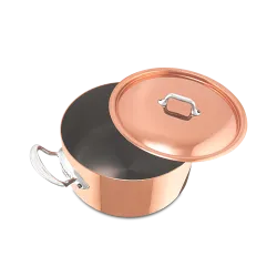 Cocotte en cuivre inox avec couvercle M'HÉRITAGE 150S