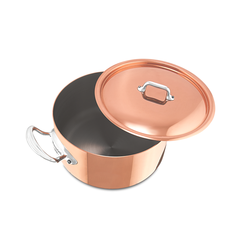 Cocotte en cuivre inox avec couvercle M'HÉRITAGE 150S