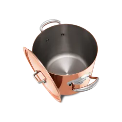 Marmite en cuivre inox avec couvercle M'HÉRITAGE 150S