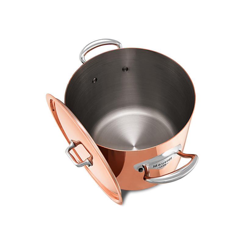 Marmite en cuivre inox avec couvercle M'HÉRITAGE 150S