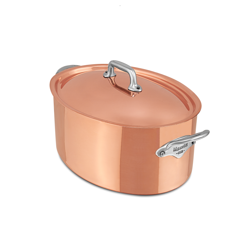 Cocotte ovale en cuivre inox avec couvercle M'HÉRITAGE 150S ACCESSOIRE