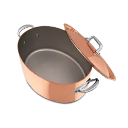 Cocotte ovale en cuivre inox avec couvercle M'HÉRITAGE 150S ACCESSOIRE