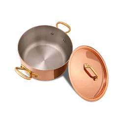 Cocotte en cuivre inox avec couvercle M'HÉRITAGE 200B