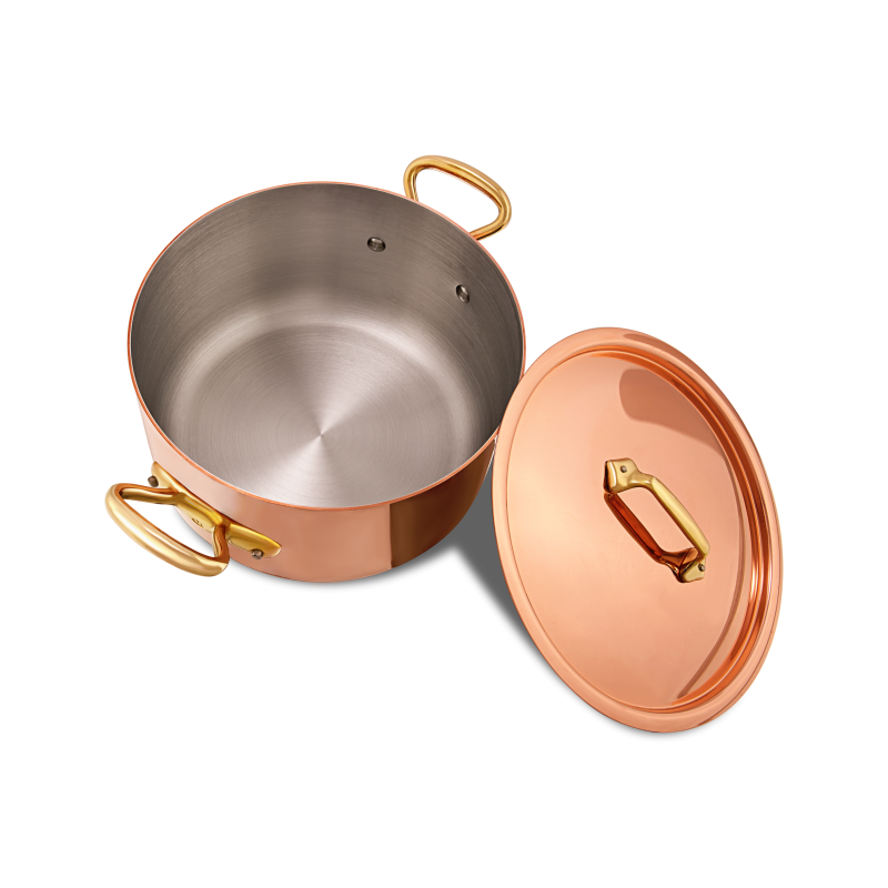 Cocotte en cuivre inox avec couvercle M'HÉRITAGE 200B