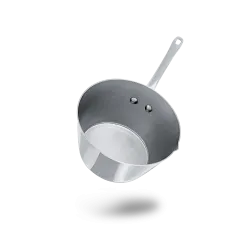 Sauteuse évasée en inox avec bec verseur M'MINIS