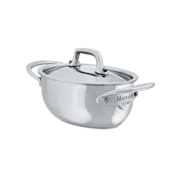 Cocotte ovale en inox avec couvercle M'MINIS