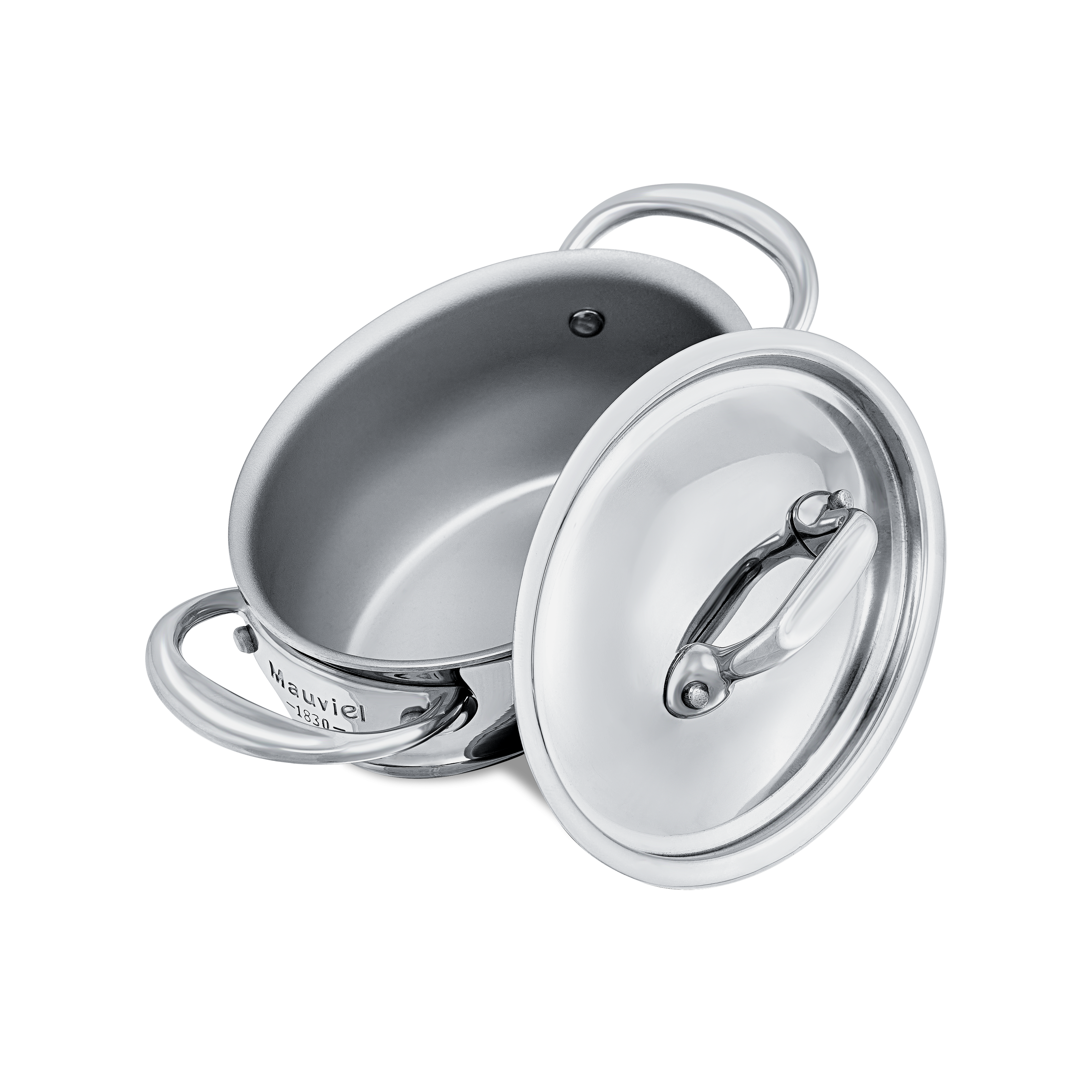 Cocotte ovale en inox avec couvercle M'MINIS