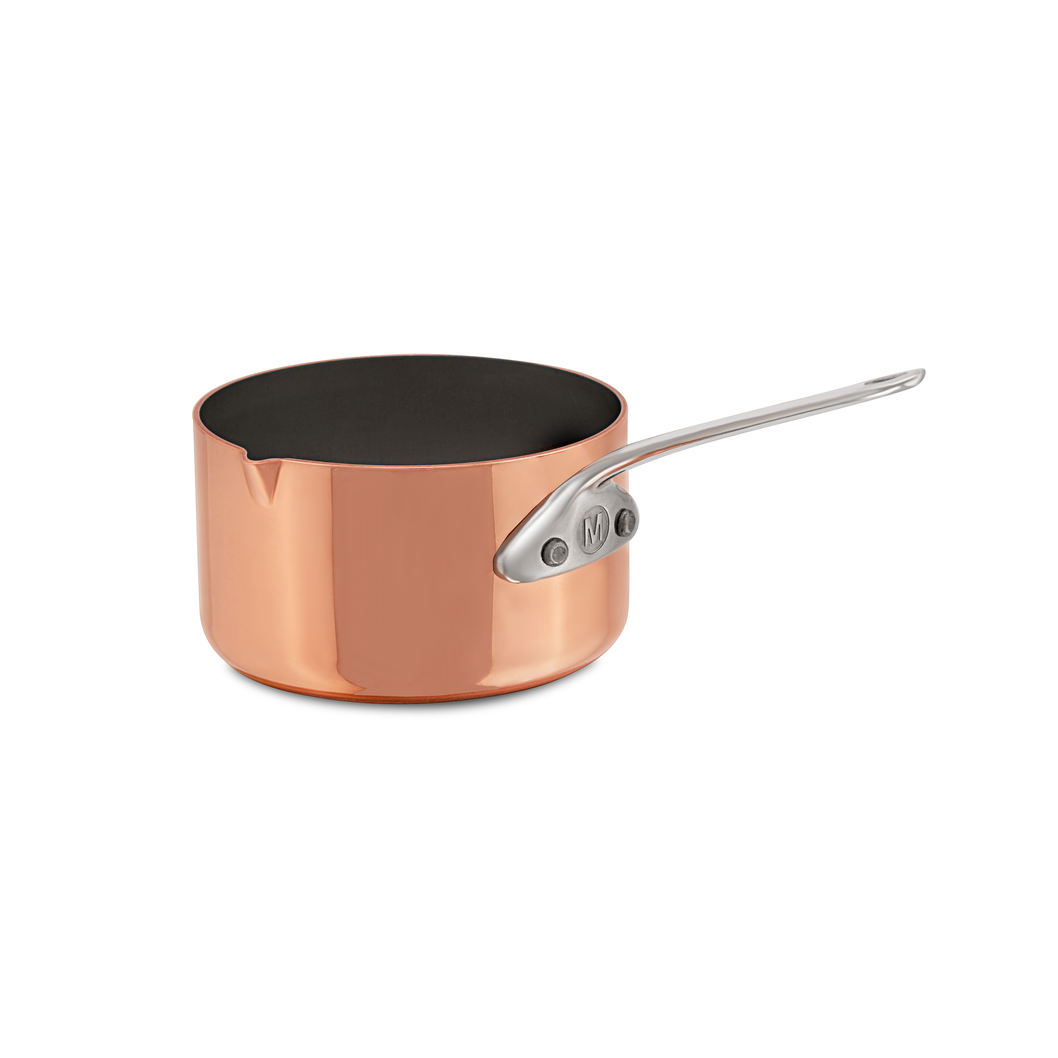 Casserolette en cuivre inox avec bec verseur M'MINIS