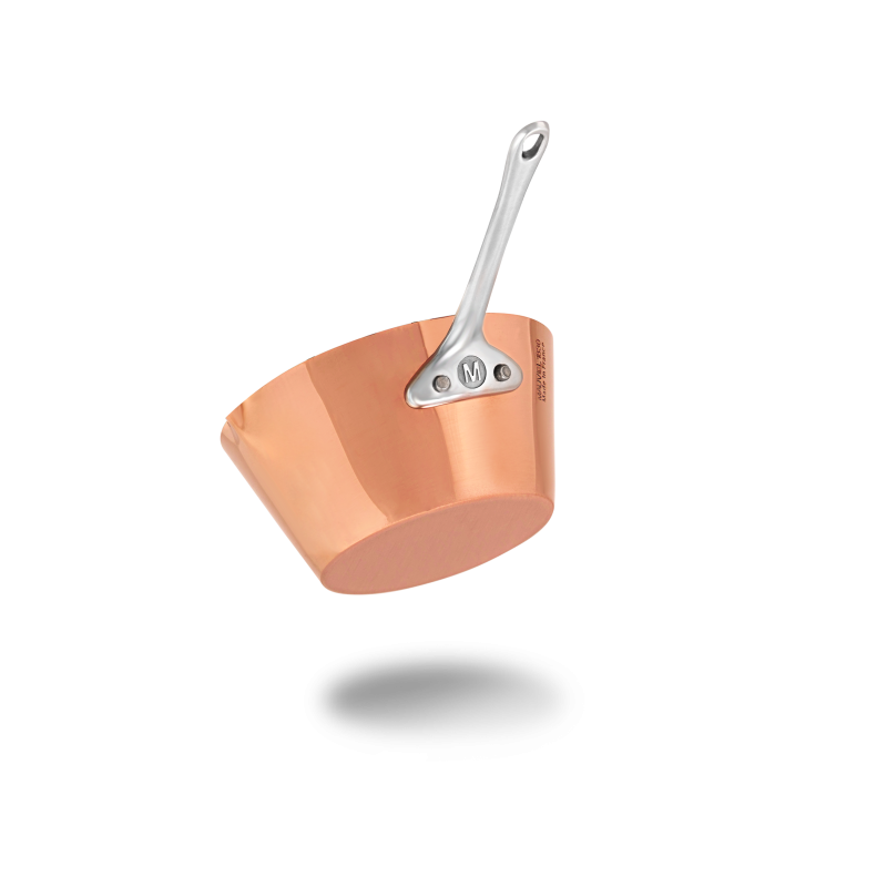 Sauteuse évasée en cuivre inox avec bec verseur M'MINIS