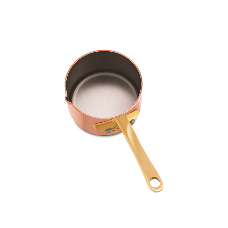 Casserolette en cuivre inox avec bec verseur M'MINIS