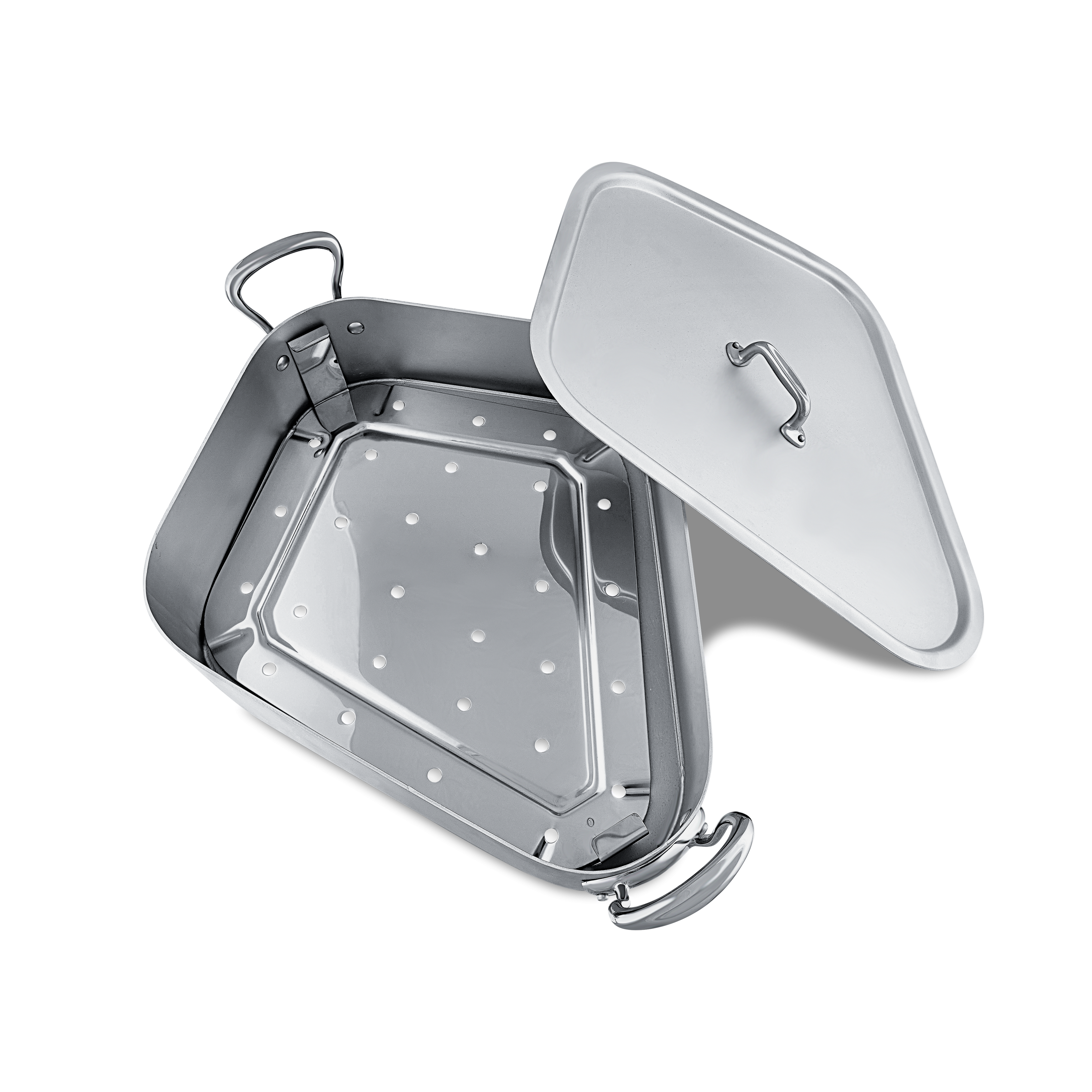 Turbotière en aluminium avec grille et couvercle M'TRADITION