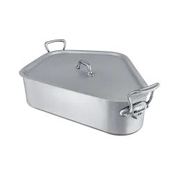 Turbotière en aluminium avec grille et couvercle M'TRADITION
