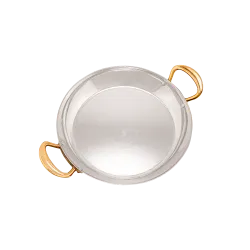 Plat rond en cuivre étamé M'TRADITION