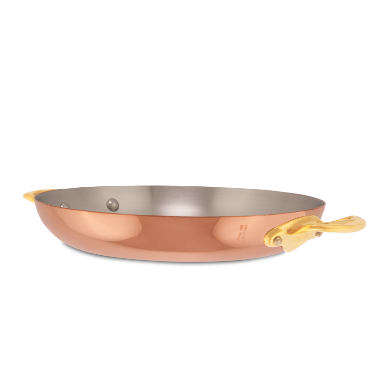 Plat rond en cuivre étamé M'TRADITION