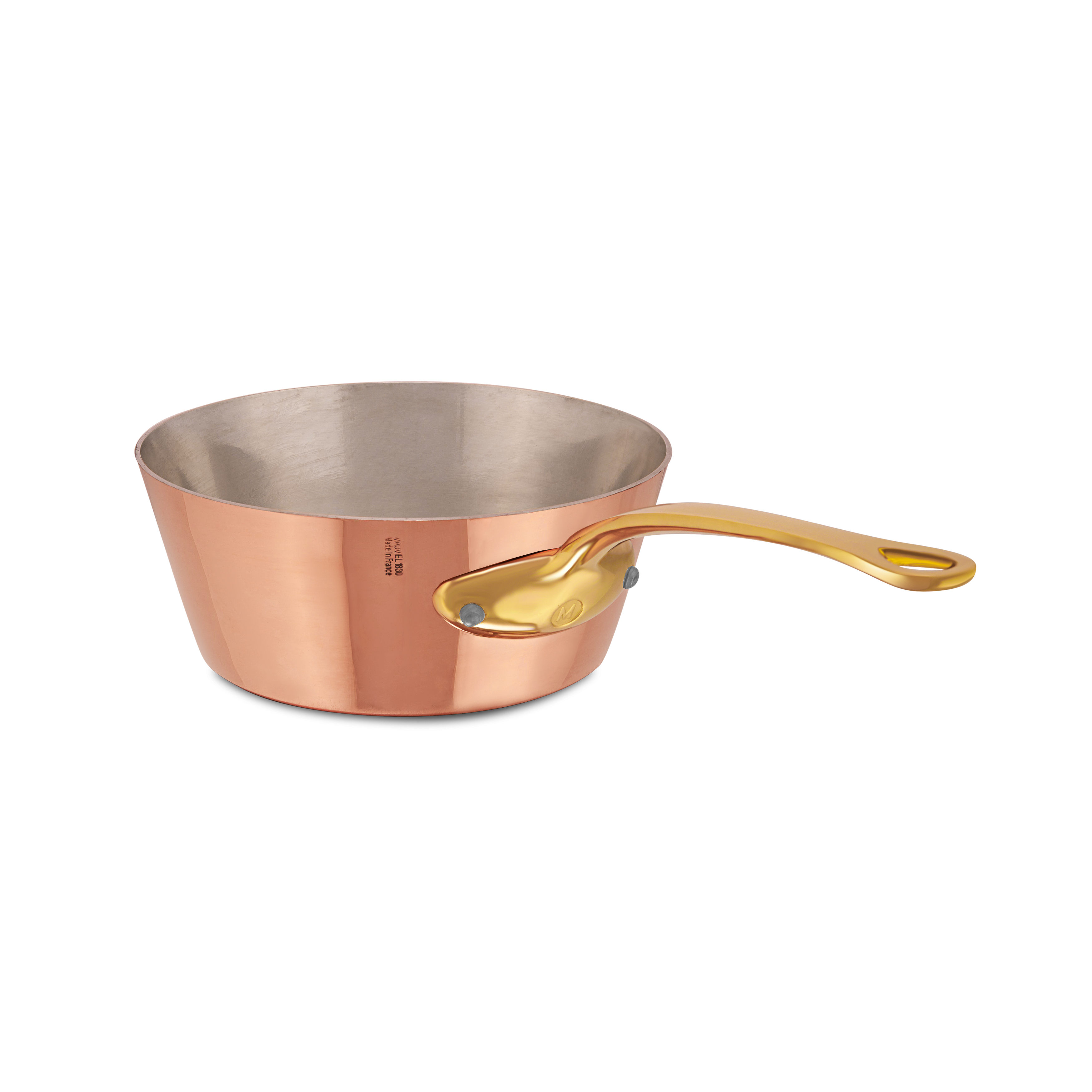 Sauteuse évasée en cuivre étamé M'TRADITION