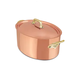Cocotte ovale en cuivre inox avec couvercle M'HÉRITAGE 150B ACCESSOIRE