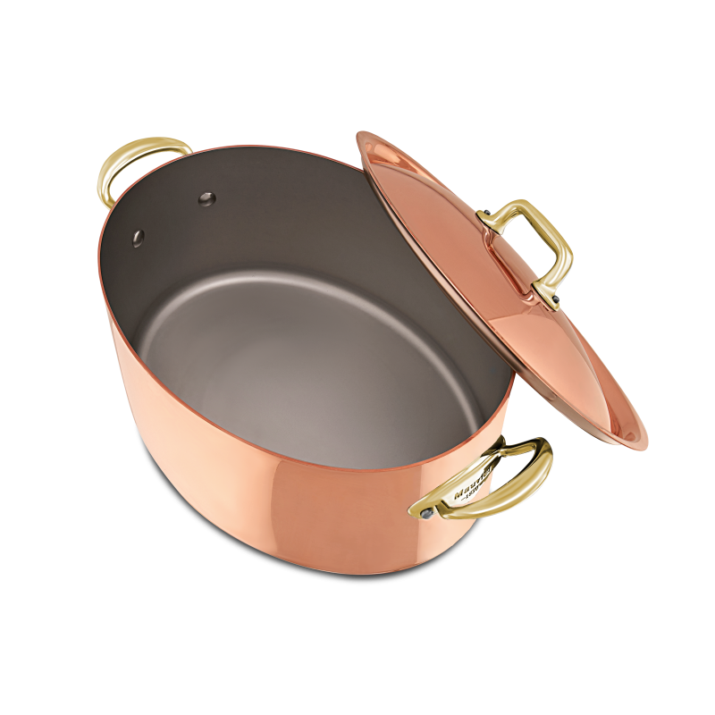 Cocotte ovale en cuivre inox avec couvercle M'HÉRITAGE 150B ACCESSOIRE