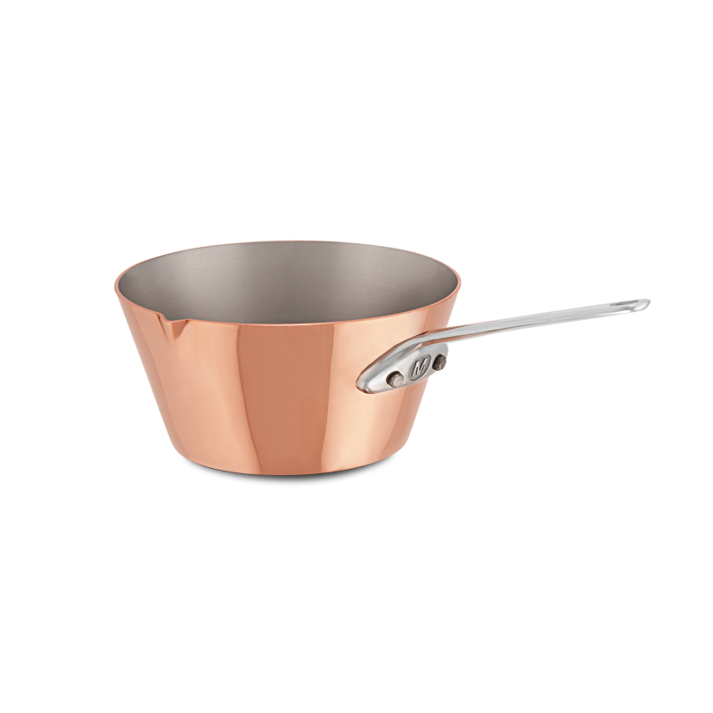 Sauteuse évasée en cuivre inox avec bec verseur M'MINIS