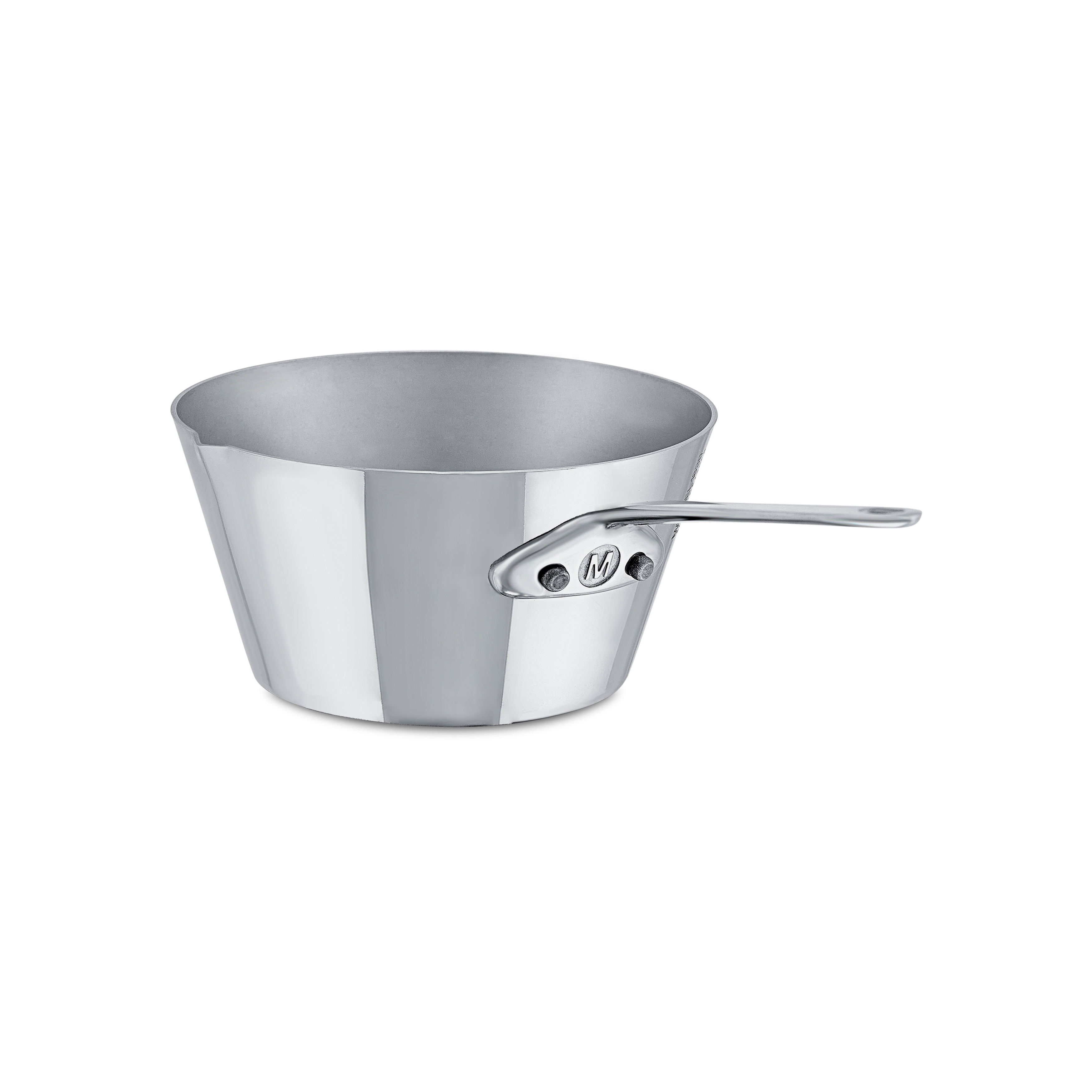 Sauteuse évasée en inox avec bec verseur M'MINIS