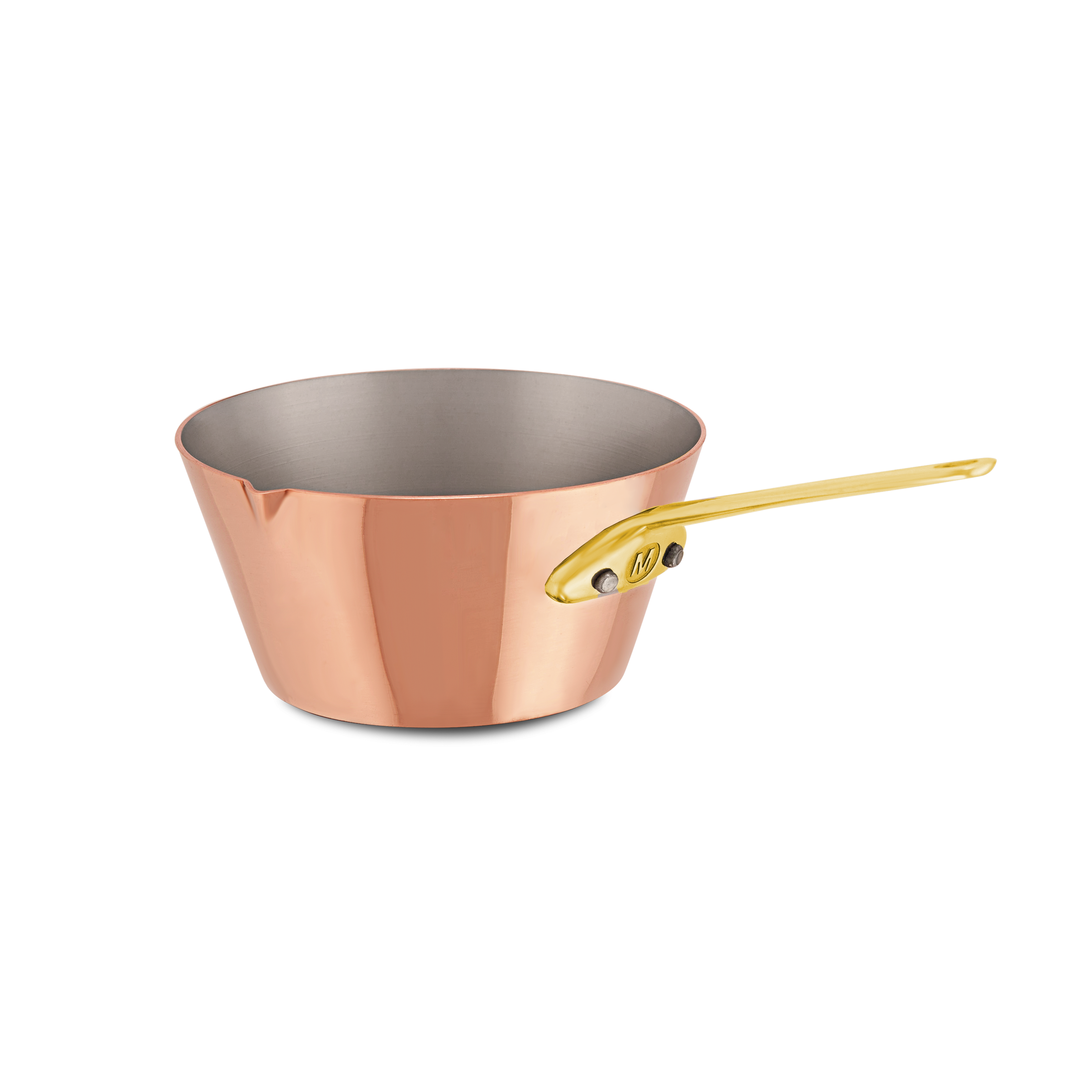 Sauteuse évasée en cuivre inox avec bec verseur M'MINIS