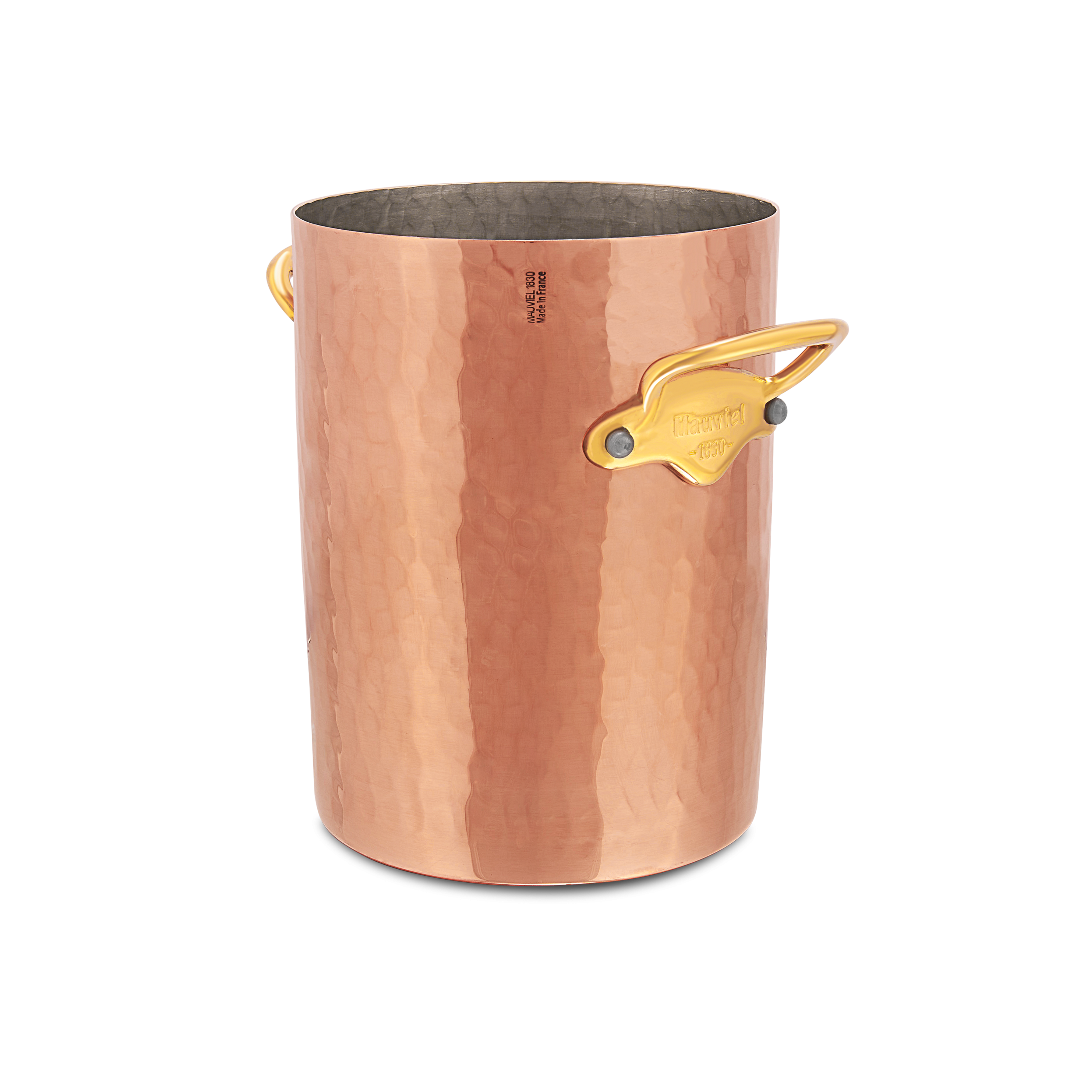 Seau à vin en cuivre étamé martelé M'30