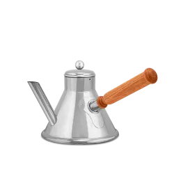 Verseuse à café en inox et bois SERVICE EN SALLE