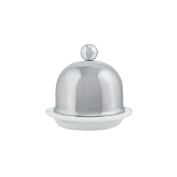 Beurrier porcelaine en inox SERVICE EN SALLE
