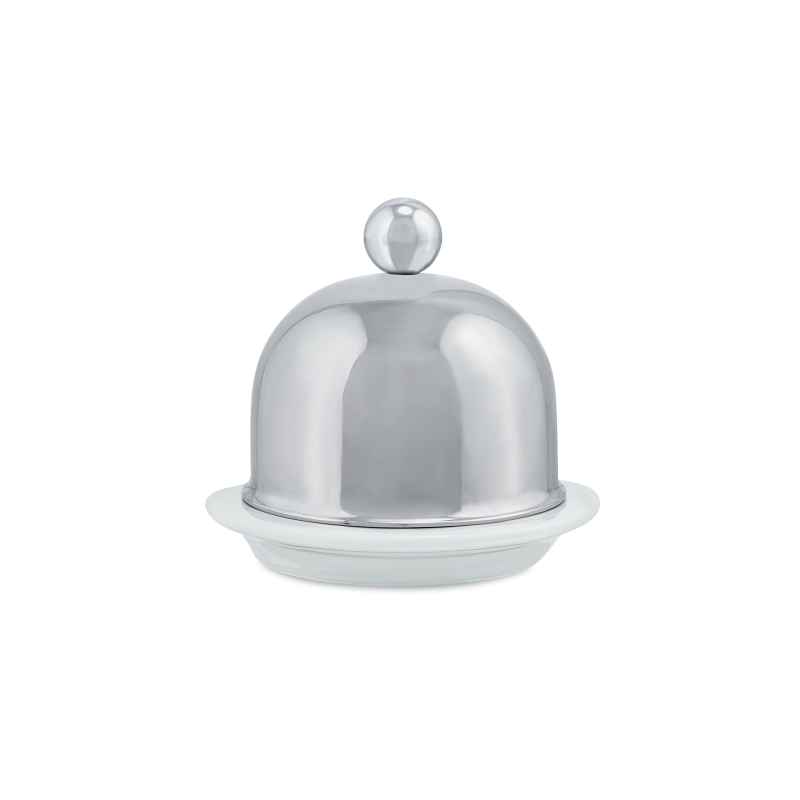 Beurrier porcelaine en inox SERVICE EN SALLE