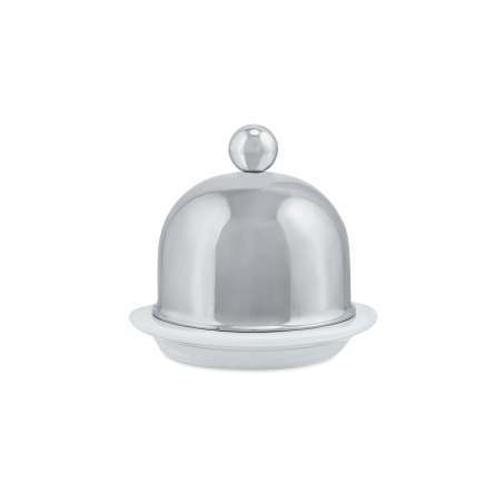 Beurrier porcelaine en inox SERVICE EN SALLE