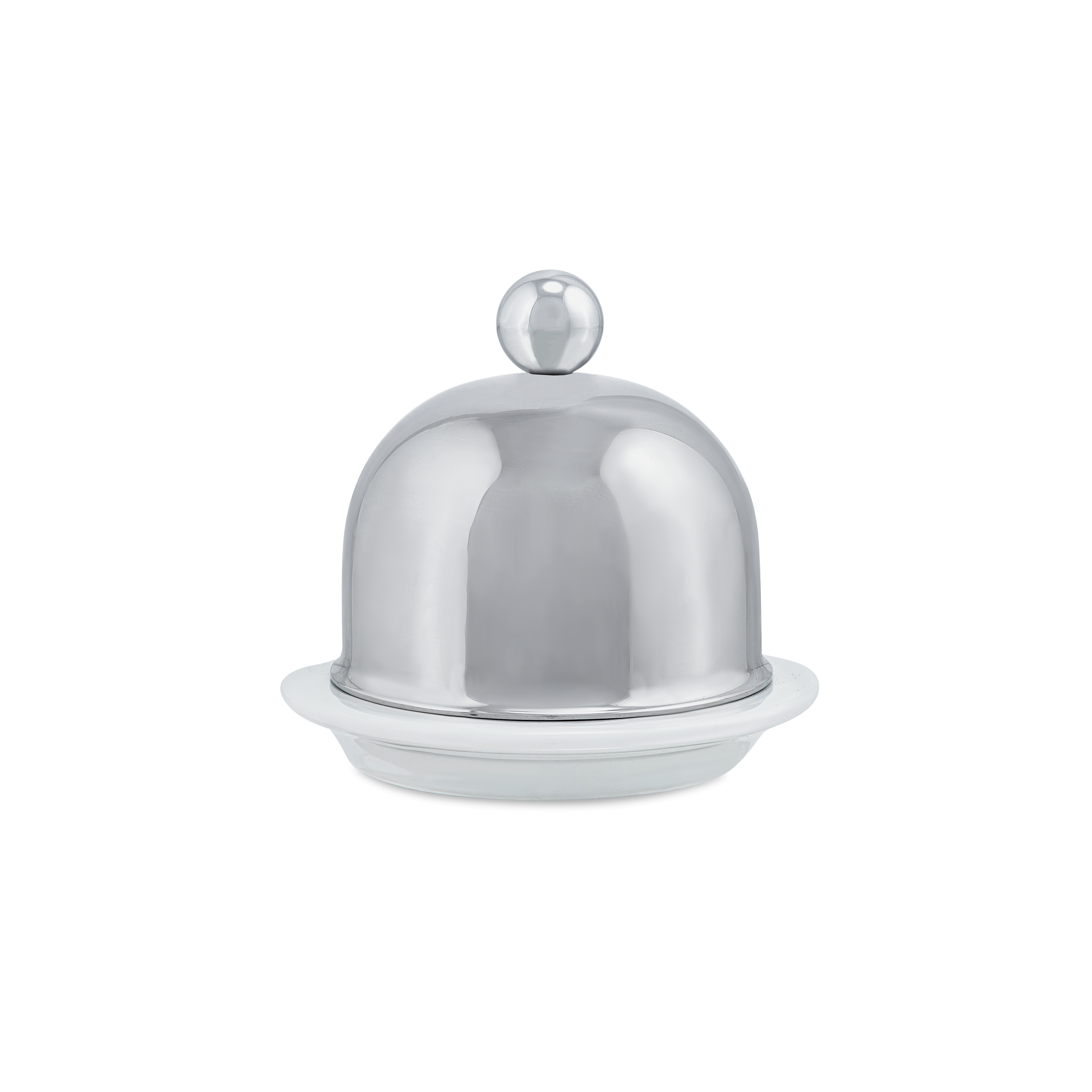 Beurrier porcelaine en inox SERVICE EN SALLE